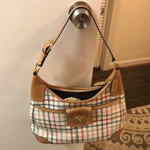 Coach plaid bag